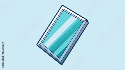 A lightweight and transparent element often found in windows and mirrors. It has a high melting point and is a good conductor of heat. It can also be. Cartoon Vector.