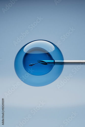 Wallpaper Mural 3D Render of IVF Sperm Injection Process Torontodigital.ca
