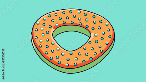 A soft pliable material in the shape of a horseshoe used for supporting the neck during medical procedures or for patients with neck injuries. It is. Cartoon Vector.