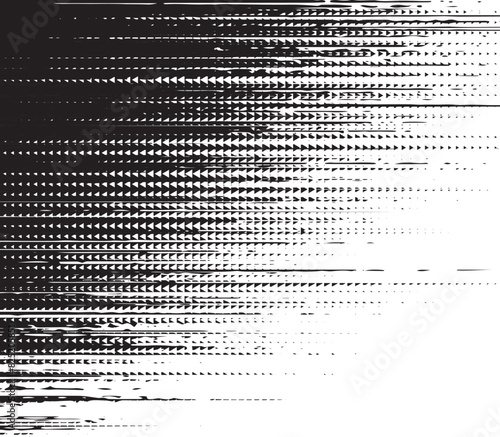 Dispersed background. Disintegration pixel effect illustration. Vector grunge transition elements. Disappear transform  texture. Dissolved filled. Vector graphic.