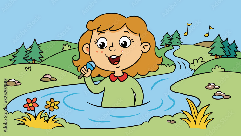 Her voice was like a bubbling brook constantly flowing and full of life ...