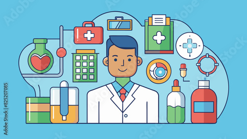Healthcare Sector The healthcare sector provides medical services and products to promote health and wellbeing. The objects in this sector include. Cartoon Vector.