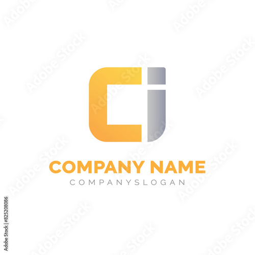 Letter CI logo design, vector logo design 