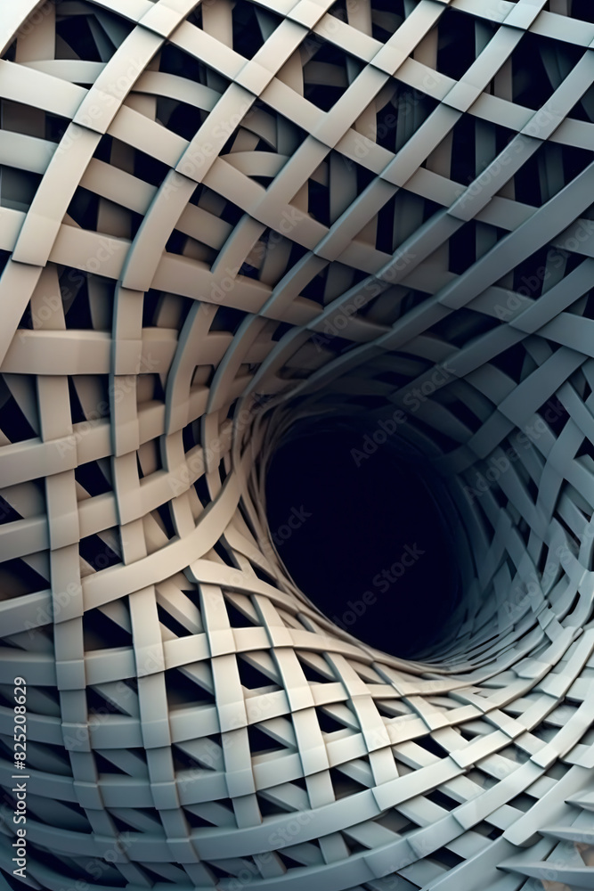 Obraz premium Design pattern with interesting nonlinear nonlocal generated AI