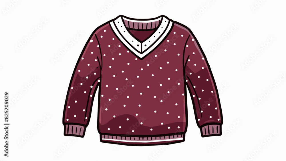 The article is a cozy knitted sweater with a vneckline and long sleeves. It is made of a soft wool material and has a loose fit for comfort. The. Cartoon Vector. The article is a cozy knitted sweater with a vneckline and long sleeves. It is made of a soft wool material and has a loose fit for comfort. The. Cartoon Vector.