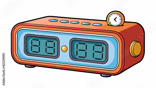 The alarm clock function is distinguishable by its ability to emit a loud noise at a set time to wake someone up. The object typically has a. Cartoon Vector.
