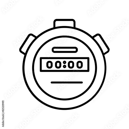 Chronograph icon. outline icon