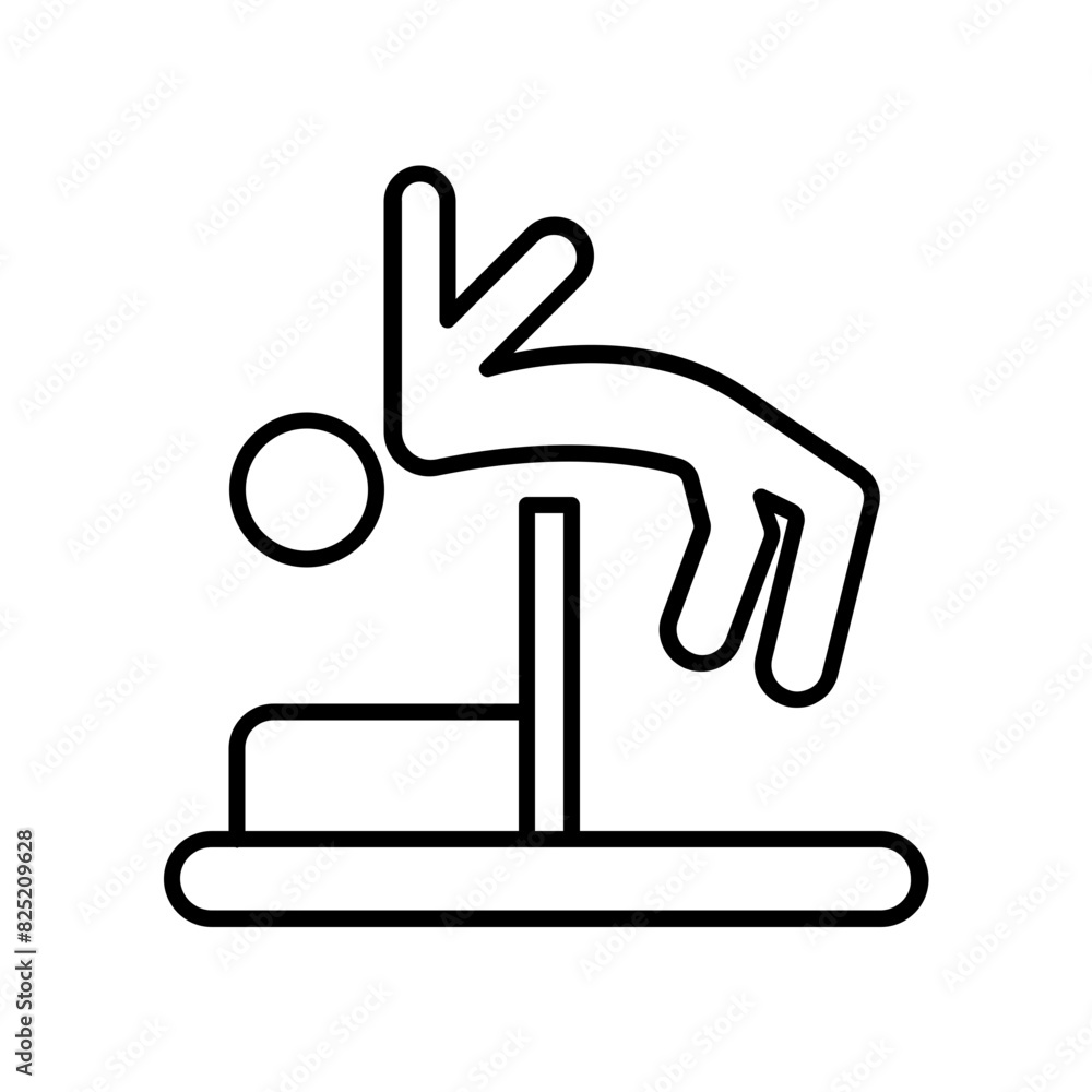 High Jump icon. outline icon High Jump icon. outline icon
