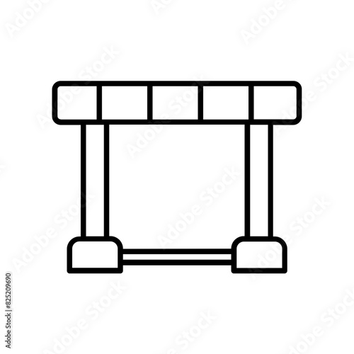 Hurdle icon. outline icon