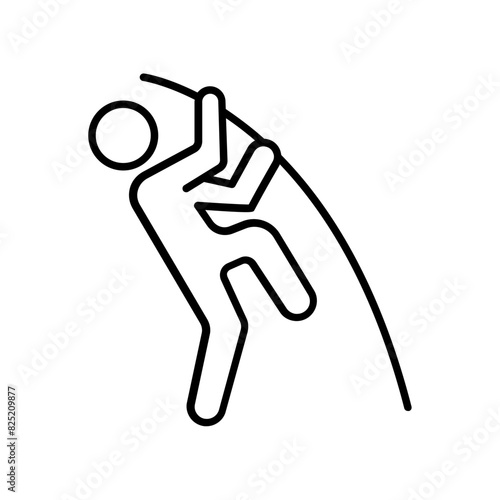 Pole Vault icon. outline icon