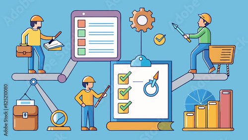 The general rule of thumb for this task was to start with the basics and work your way up. The first step was gathering all necessary materials and. Cartoon Vector.