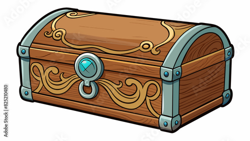 The mention was a small wooden jewelry box with intricate carvings and a silver latch lined with soft velvet to protect its precious contents.. Cartoon Vector.