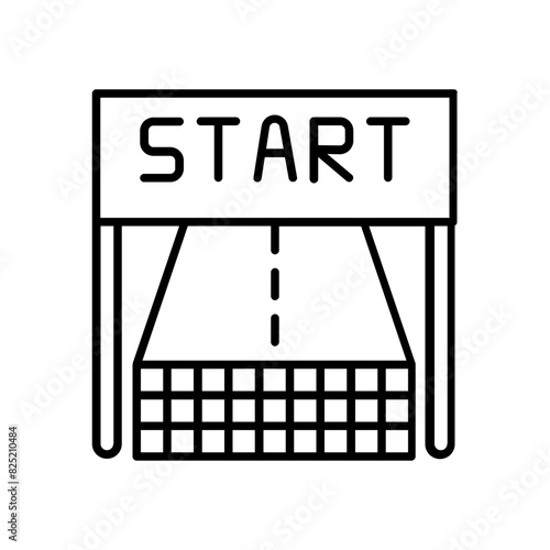Start icon. outline icon