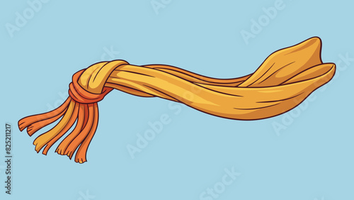 The silk scarf was incredibly fine its threads so delicate and intricately woven that it seemed to float like a whisper in the air.. Cartoon Vector.