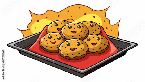 The smell of freshly baked cookies a kind aroma that evokes feelings of comfort and home.. Cartoon Vector.