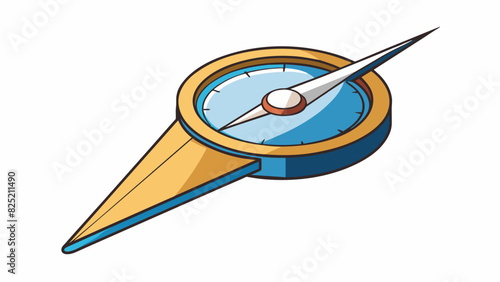 The tip of a compass needle used to accurately navigate and determine direction.. Cartoon Vector.