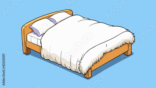 Whether it is a crisp white sheet or a soft fluffy comforter each bedspread provides a cozy and inviting place to rest at the end of the day.. Cartoon Vector.