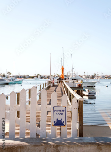 Private Dock on Balboa Island (Orange County) photo