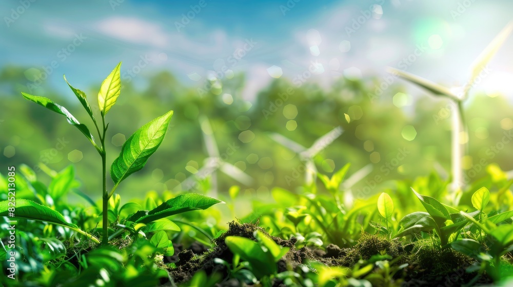 Green Energy Background: A Sustainable Future Green Energy Background: A Sustainable Future