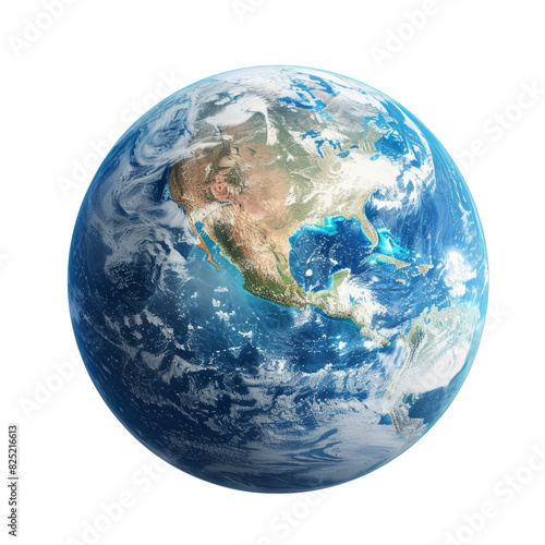 Fototapeta Naklejka Na Ścianę i Meble -  earth globe planet isolated on white background