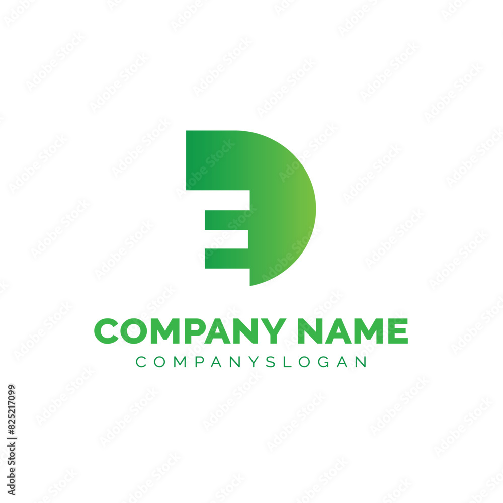Letter DE logo design, vector logo design Letter DE logo design, vector logo design