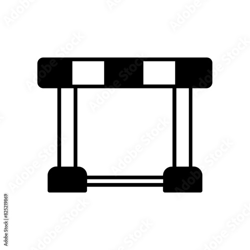 hurdle icon. black fill icon