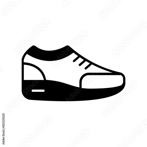 sneakers icon. black fill icon