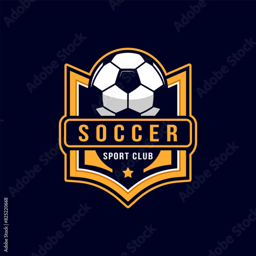 soccer logo badge template