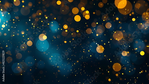 abstract navy bokeh light background photo
