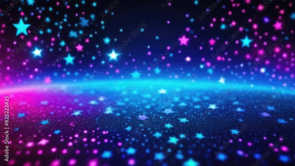 A colorful starry sky against a blue background. Stars are scattered throughout, creating a sense of wonder and magic. The colors blend together, forming a dreamy, enchanting scene. A colorful starry sky against a blue background. Stars are scattered throughout, creating a sense of wonder and magic. The colors blend together, forming a dreamy, enchanting scene.