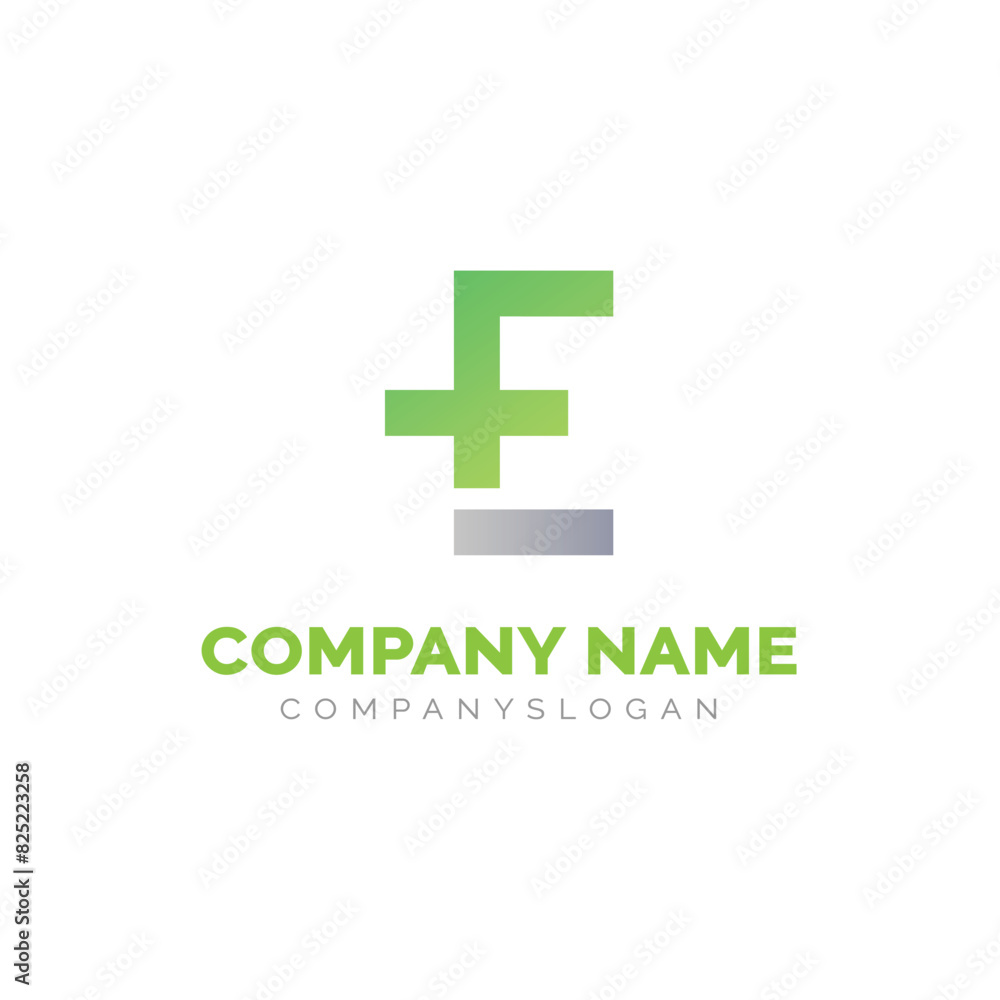 Letter EF logo design, vector logo design Letter EF logo design, vector logo design