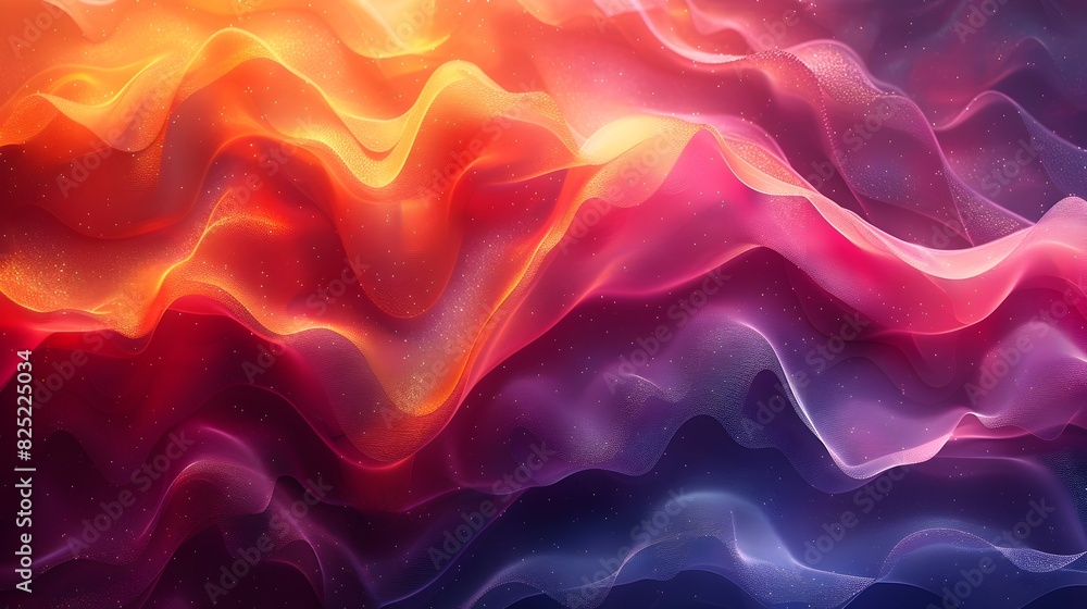 Vibrant K Wavy Lines and Curves Form a Colorful Abstract Backdrop