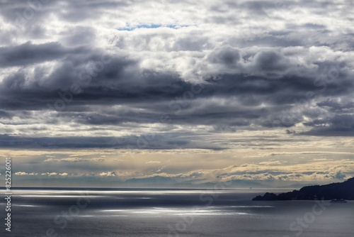 clouds over the sea