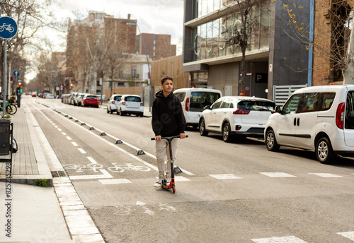 Wallpaper Mural boy driving scooter Torontodigital.ca