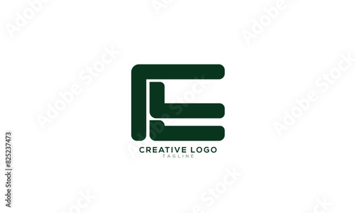 Free Download FE EF Abstract initial monogram letter alphabet logo design - GFXLoad