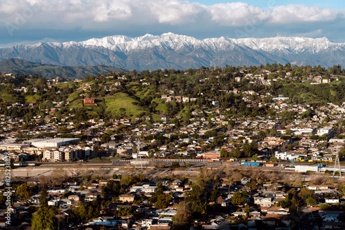 Snow Covered Mountains in Los Angeles  photo