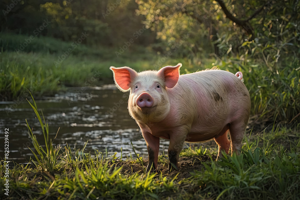 One happy pig living the dream One happy pig living the dream
