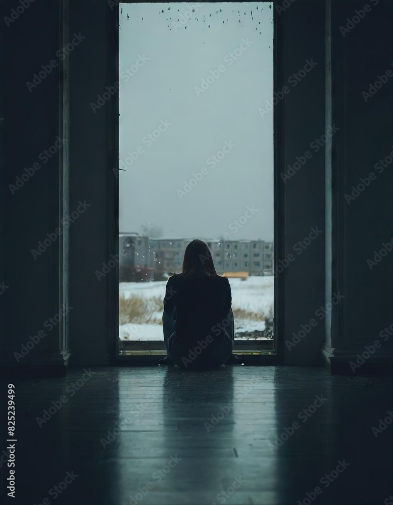 Fototapeta premium Depressed person