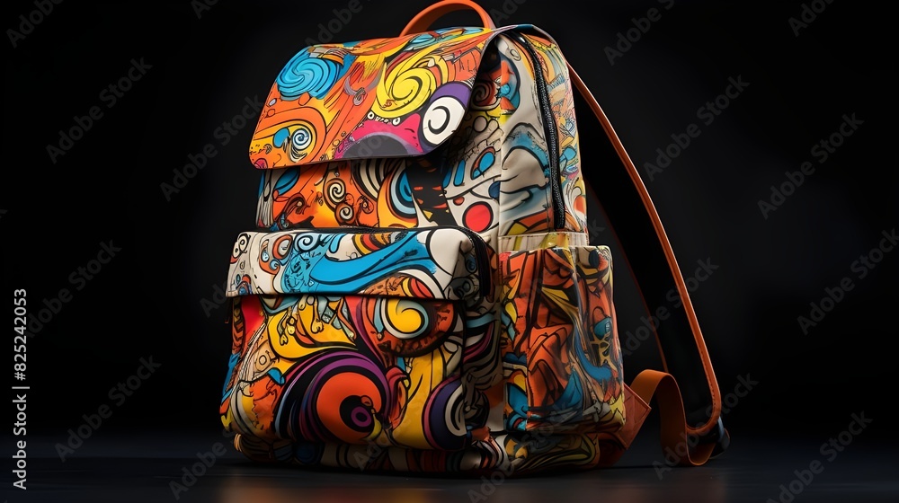 handmade doll in a basket, Colorful Pattern Allover Printed Backpack, School backpack with elements Generative AI, bag, gift, christmas, decoration, holiday, red, celebration, sack, object, design, pa handmade doll in a basket, Colorful Pattern Allover Printed Backpack, School backpack with elements Generative AI, bag, gift, christmas, decoration, holiday, red, celebration, sack, object, design, pa