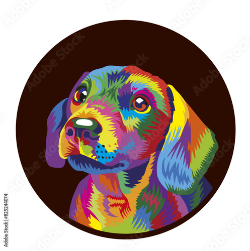Portrait of an inflated dachshund puppy