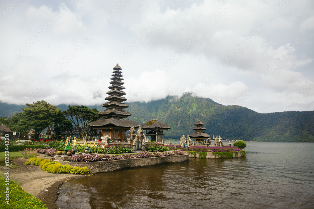 Landscape of an Hindu Temple on the water in Bali, Indonesia Landscape of an Hindu Temple on the water in Bali, Indonesia