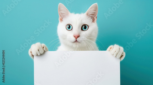 cat showing white board