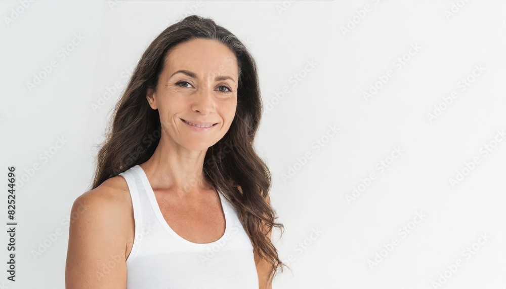 Beautiful matute woman on white background Beautiful matute woman on white background