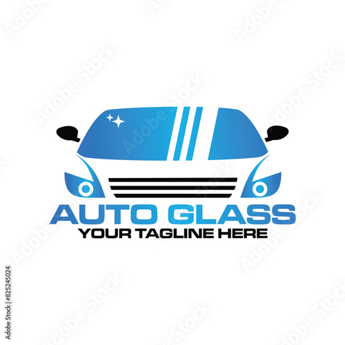 auto glass repair service, logo vector template