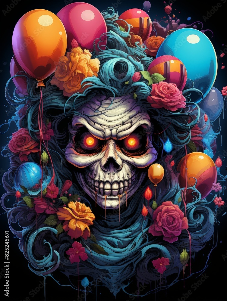 Scary Clown in the Shadows Scary Clown in the Shadows