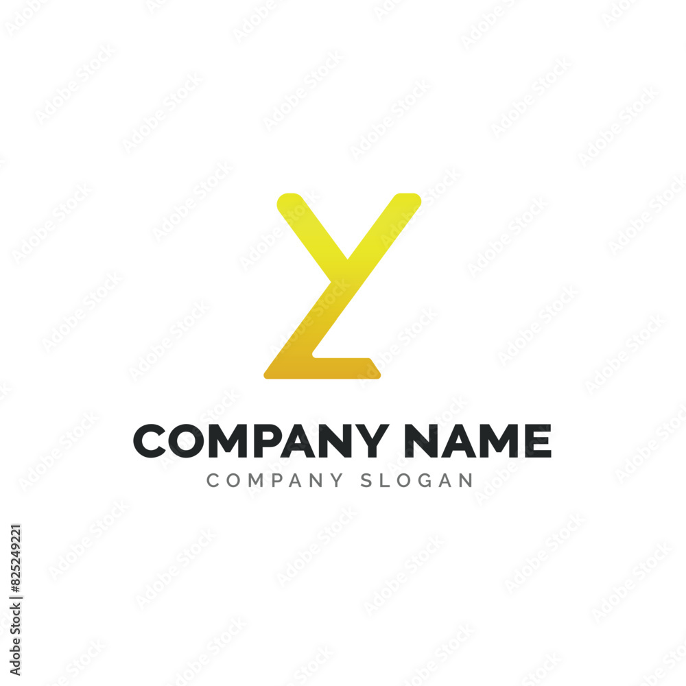 Obraz premium Letter LY logo design, vector logo design 