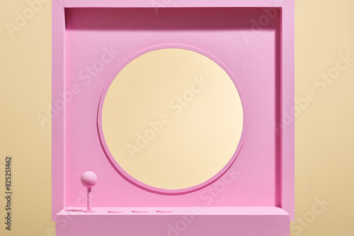 a blank Claw crane game machine with button