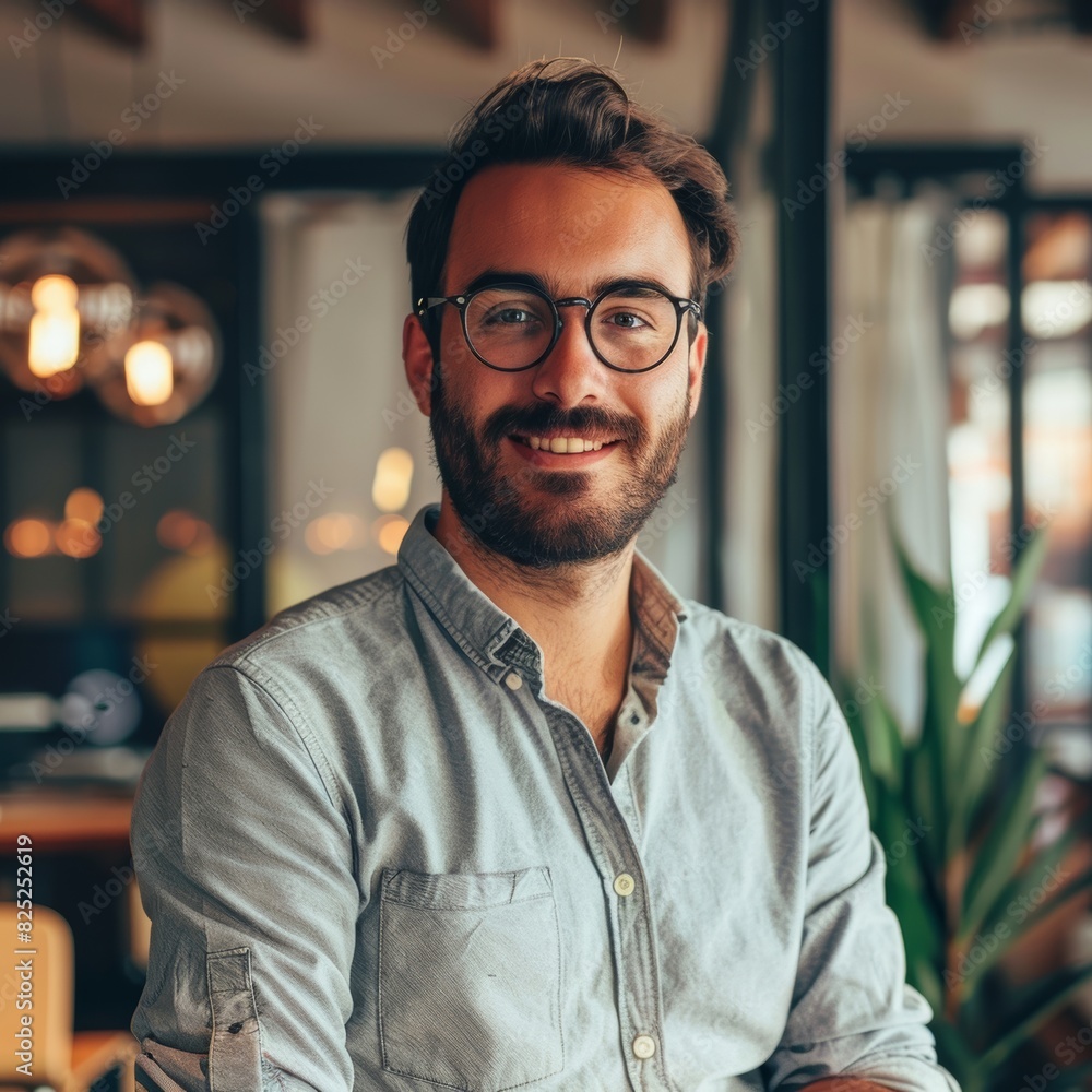 Fototapeta premium business developer in a tech company
