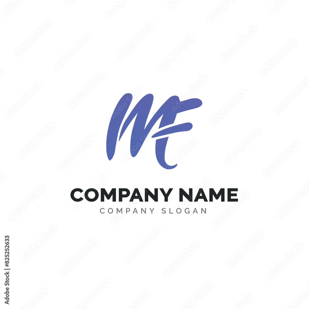 Letter MF logo design, vector logo design Letter MF logo design, vector logo design