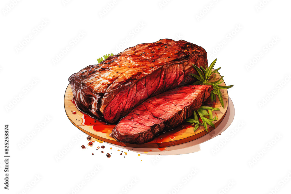 Obraz premium I Love Steak (PNG 10800x7200)